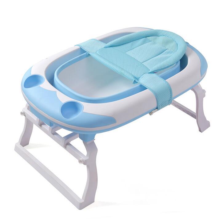 Baby folding tub large can sit thick bath tub - Bright Cubb