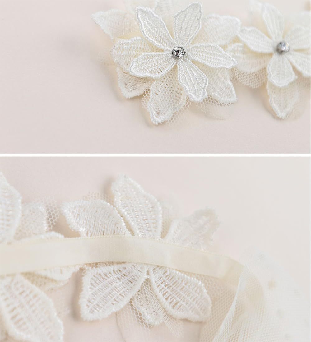 Baby Girls Cute Bow - knot Headband Soft Lace - Bright Cubb