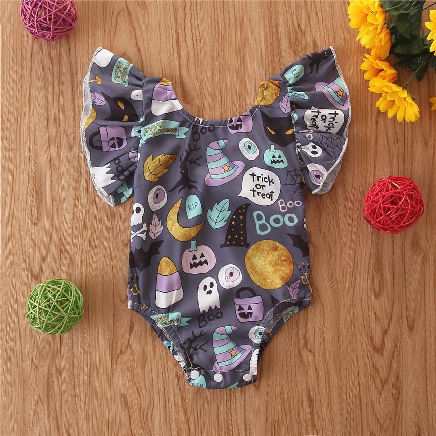 Baby Halloween Romper - Bright Cubb