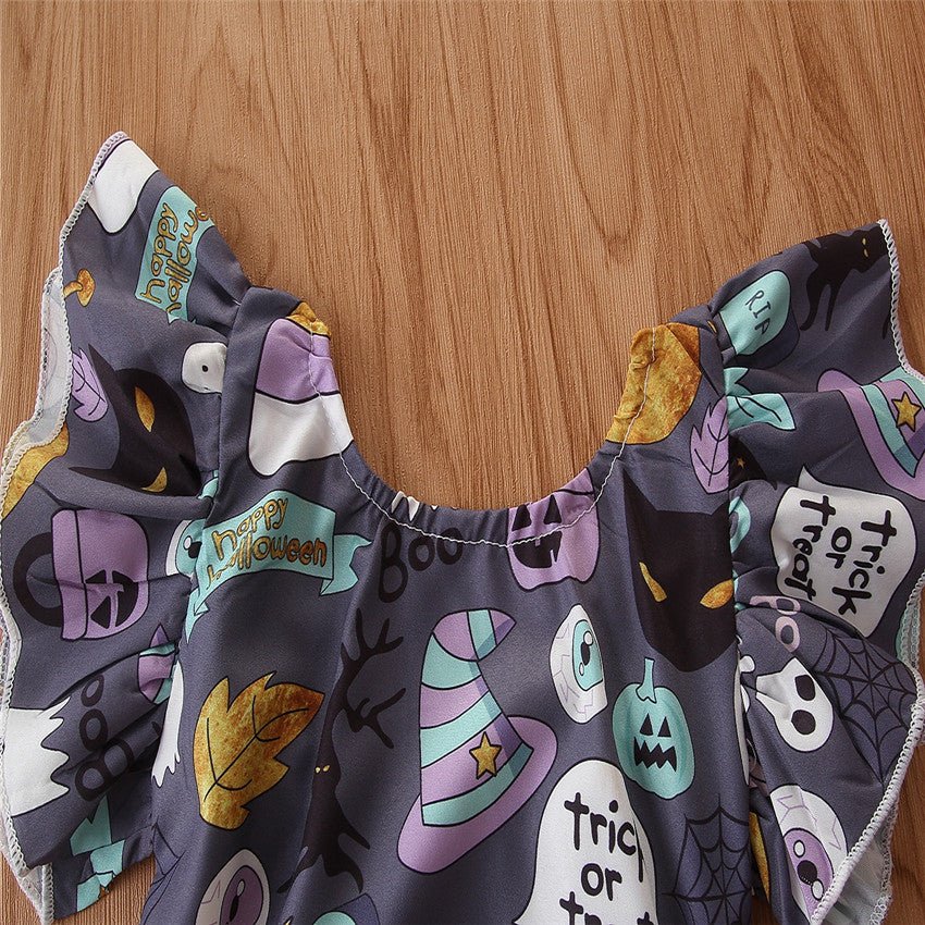 Baby Halloween Romper - Bright Cubb