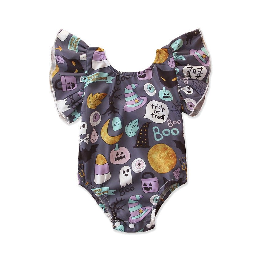 Baby Halloween Romper - Bright Cubb