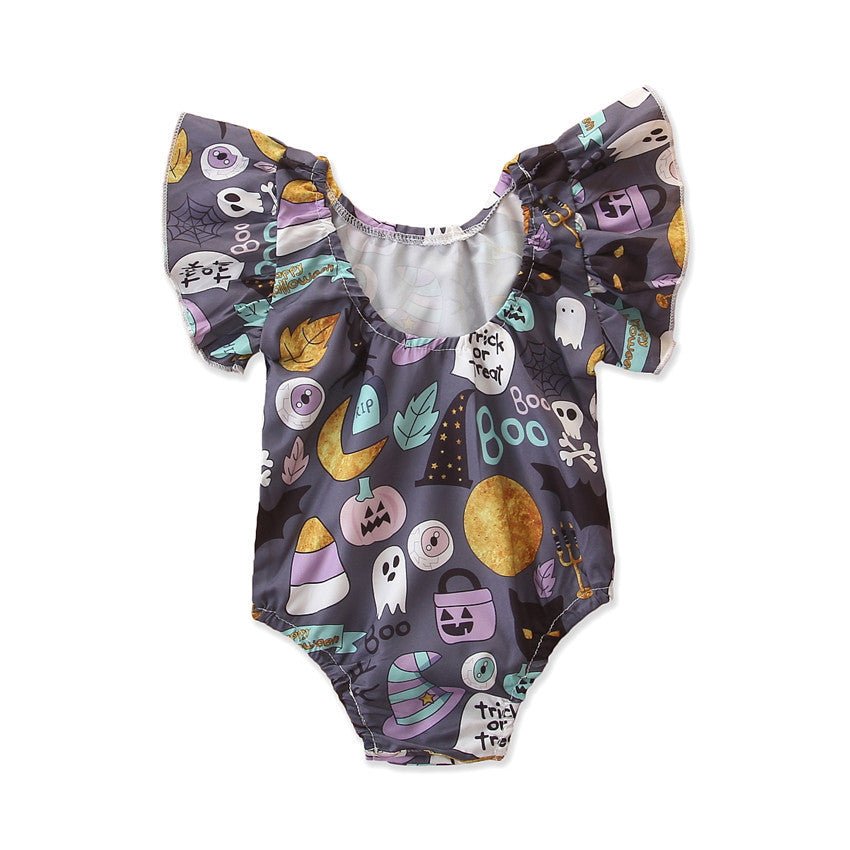 Baby Halloween Romper - Bright Cubb