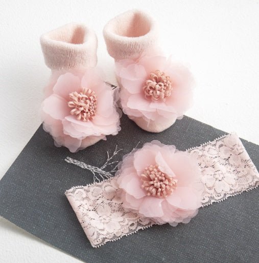 Baby Headband Socks Set Accessories - Bright Cubb