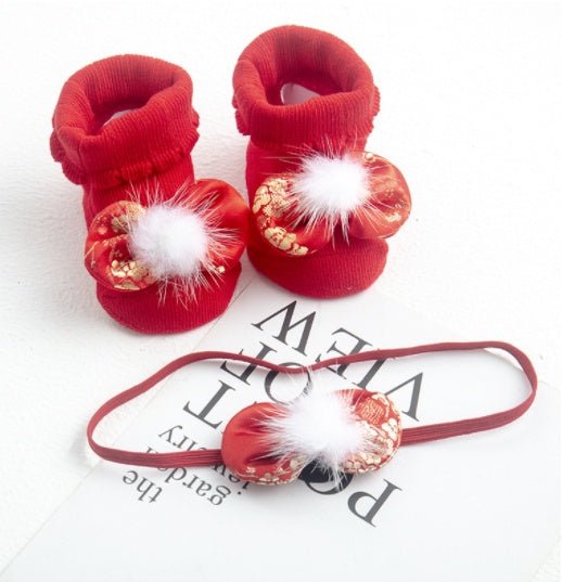 Baby Headband Socks Set Accessories - Bright Cubb