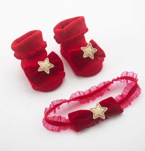 Baby Headband Socks Set Accessories - Bright Cubb