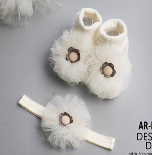 Baby Headband Socks Set Accessories - Bright Cubb