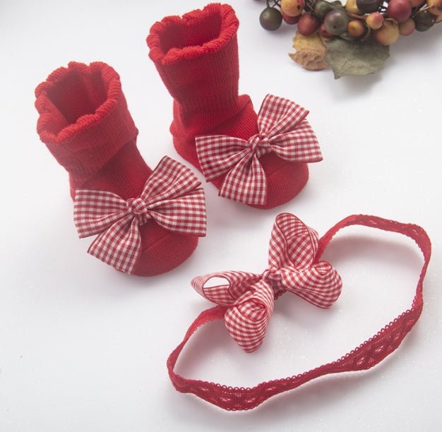 Baby Headband Socks Set Accessories - Bright Cubb