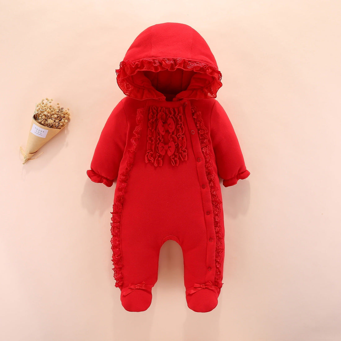 Baby hooded romper - Bright Cubb