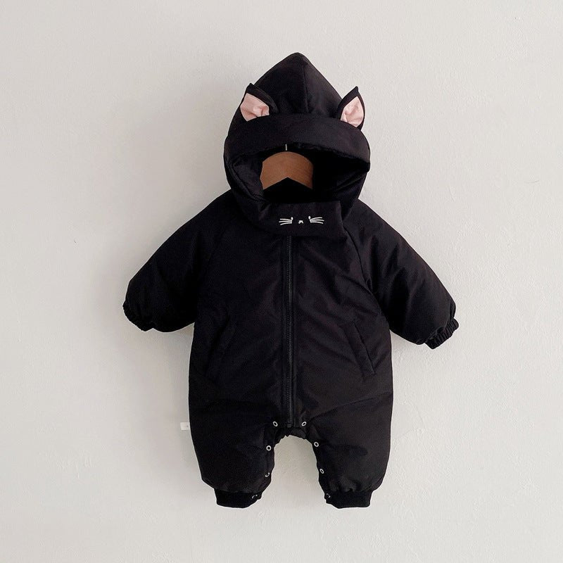 Baby Jumpsuit Baby Thick Winter Clothes - Bright Cubb