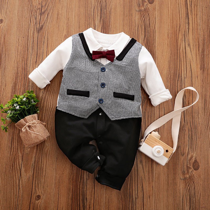Baby Jumpsuit Spring And Autumn Models Foreign - Bright Cubb
