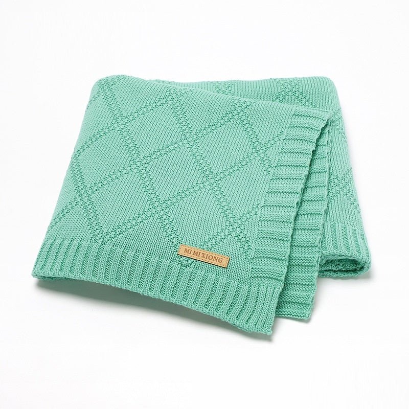Baby Knitted Blanket - Bright Cubb