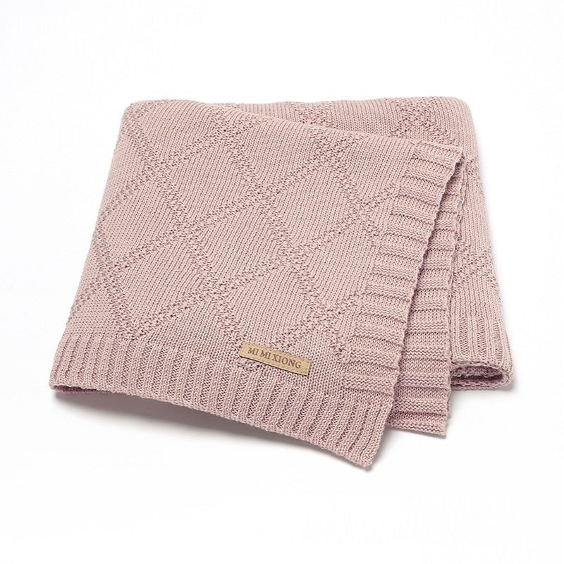 Baby Knitted Blanket - Bright Cubb