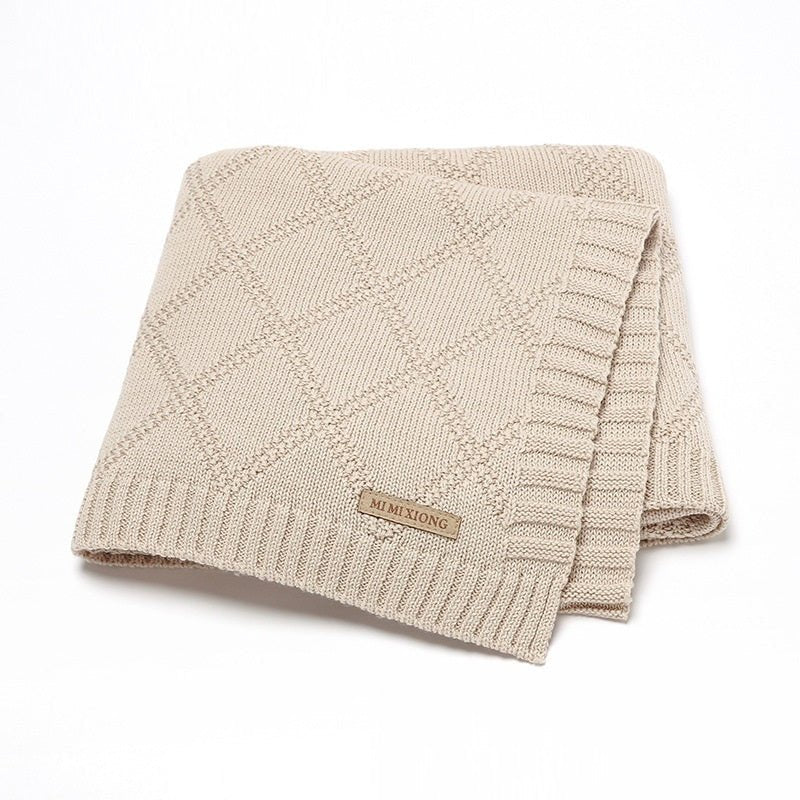 Baby Knitted Blanket - Bright Cubb
