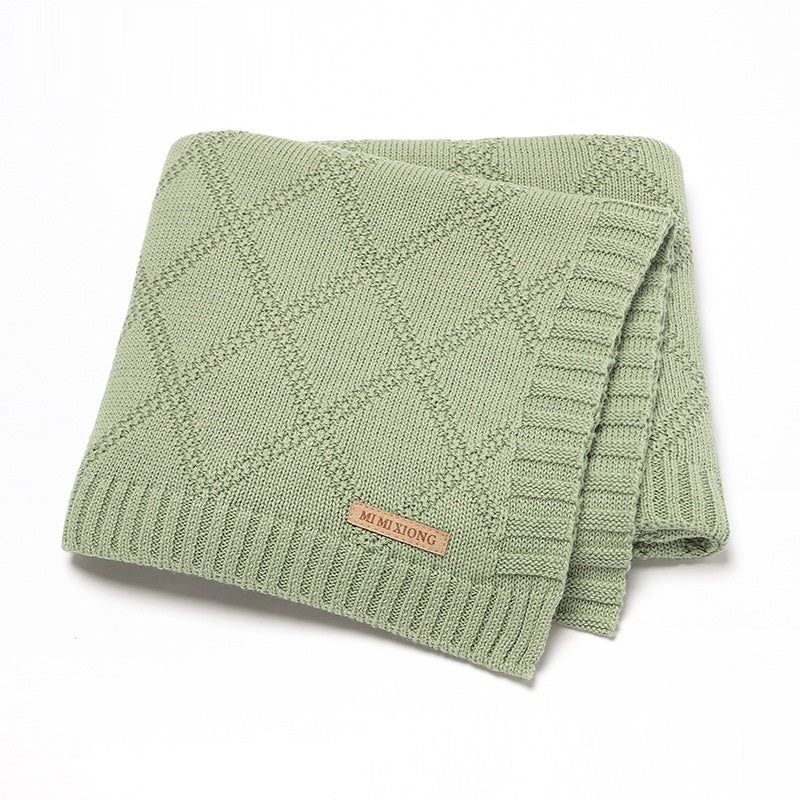 Baby Knitted Blanket - Bright Cubb