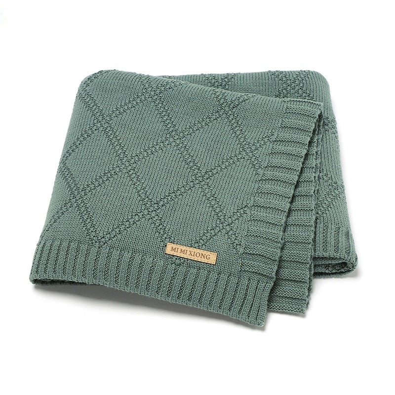 Baby Knitted Blanket - Bright Cubb