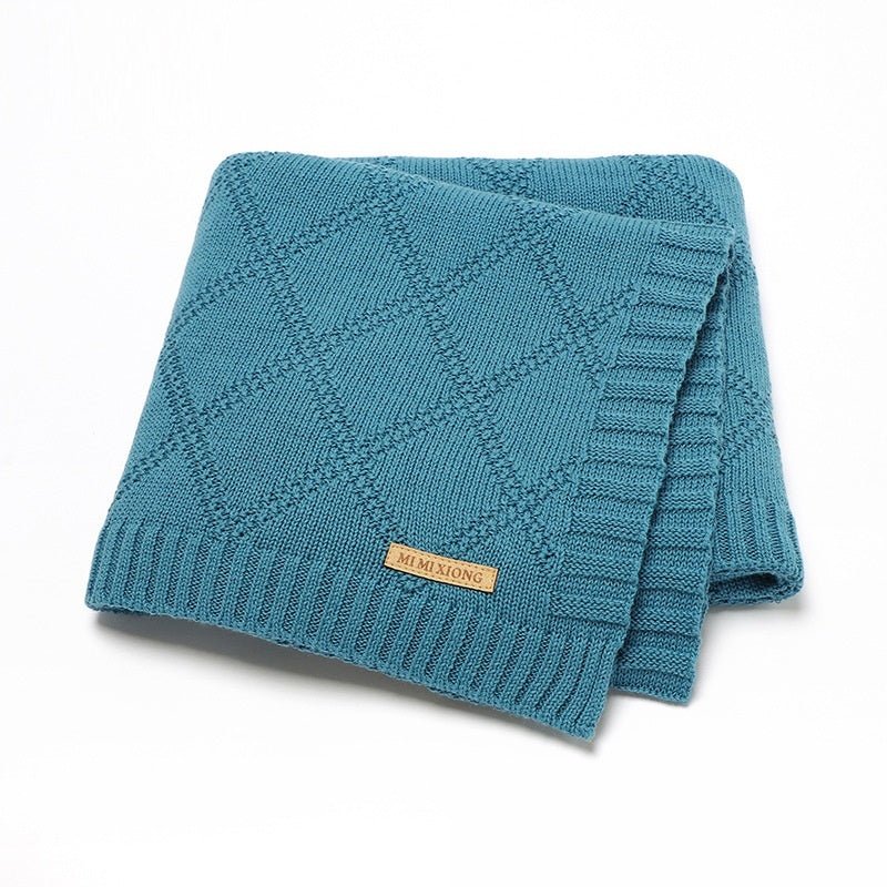 Baby Knitted Blanket - Bright Cubb