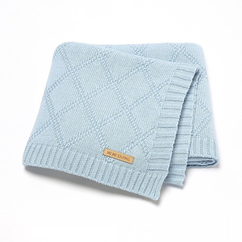 Baby Knitted Blanket - Bright Cubb