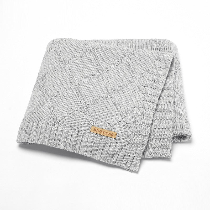 Baby Knitted Blanket - Bright Cubb