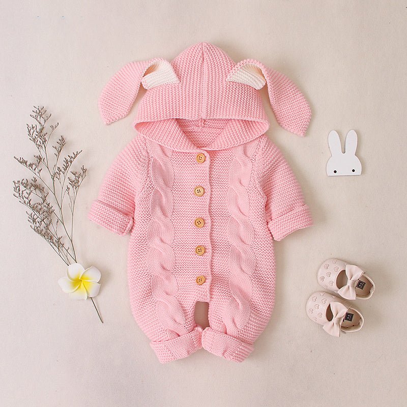 Baby knitted romper - Bright Cubb