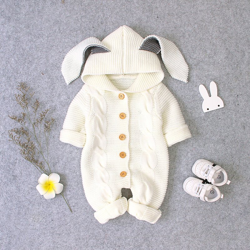 Baby knitted romper - Bright Cubb