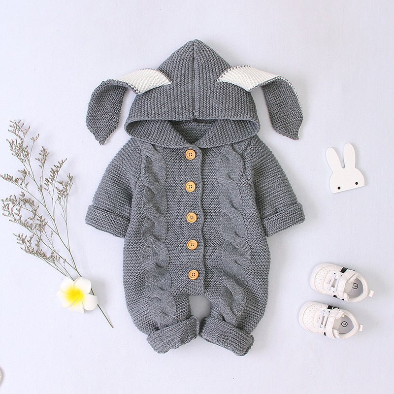 Baby knitted romper - Bright Cubb