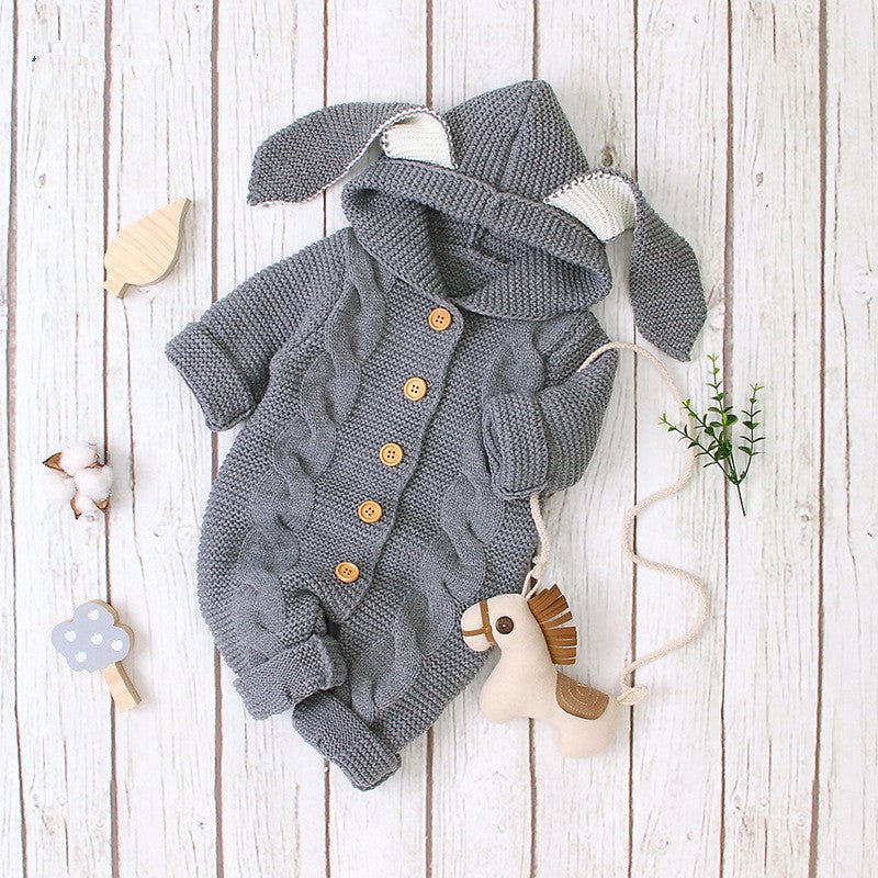 Baby knitted romper - Bright Cubb