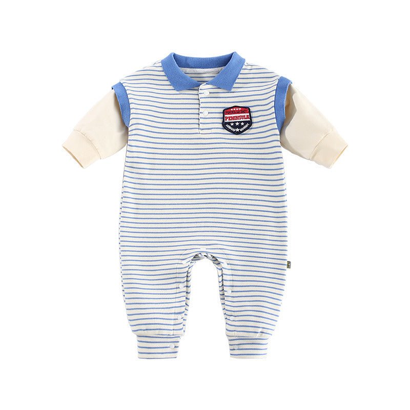 Baby Onesies Striped Male Baby Newborn Clothes - Bright Cubb