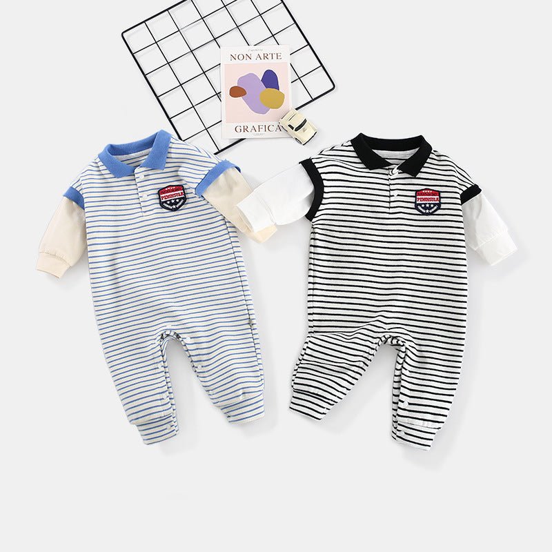 Baby Onesies Striped Male Baby Newborn Clothes - Bright Cubb