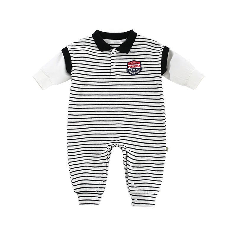 Baby Onesies Striped Male Baby Newborn Clothes - Bright Cubb