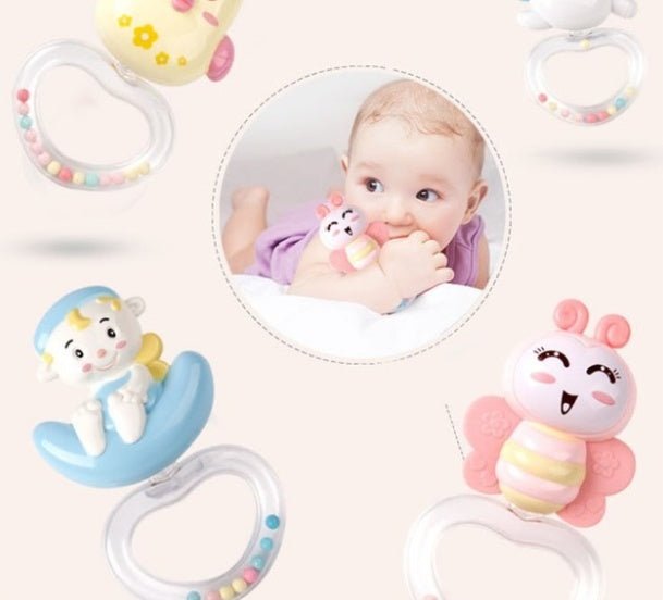 Baby Rattles Crib Mobiles Toy Holder Rotating - Bright Cubb