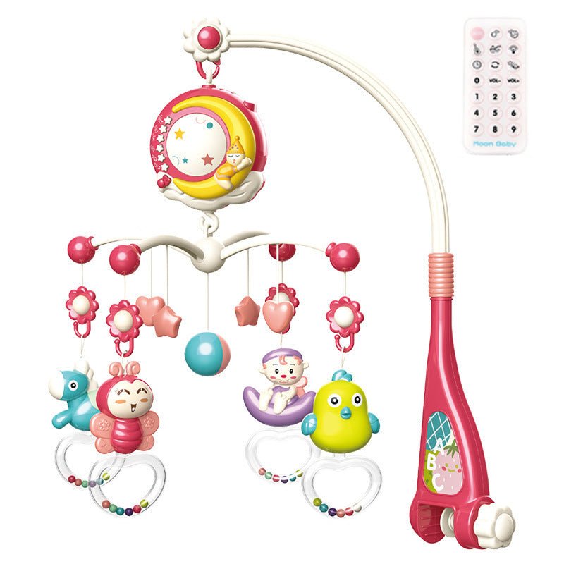 Baby Rattles Crib Mobiles Toy Holder Rotating - Bright Cubb