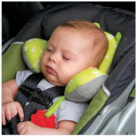 Baby Safety U - shaped Car Seat Pillow - Bright Cubb