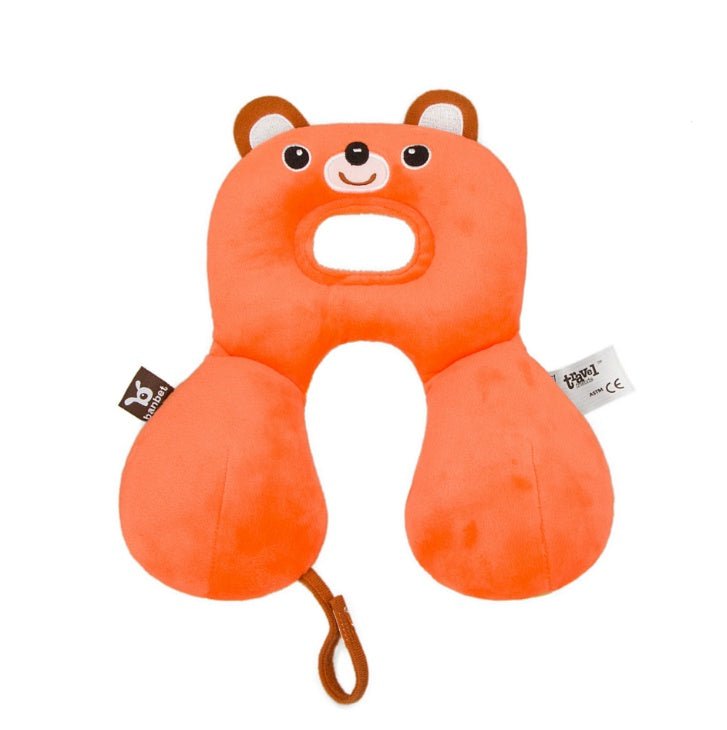 Baby Safety U - shaped Car Seat Pillow - Bright Cubb