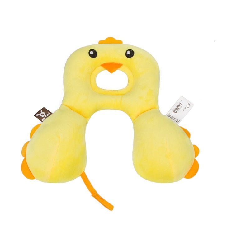 Baby Safety U - shaped Car Seat Pillow - Bright Cubb