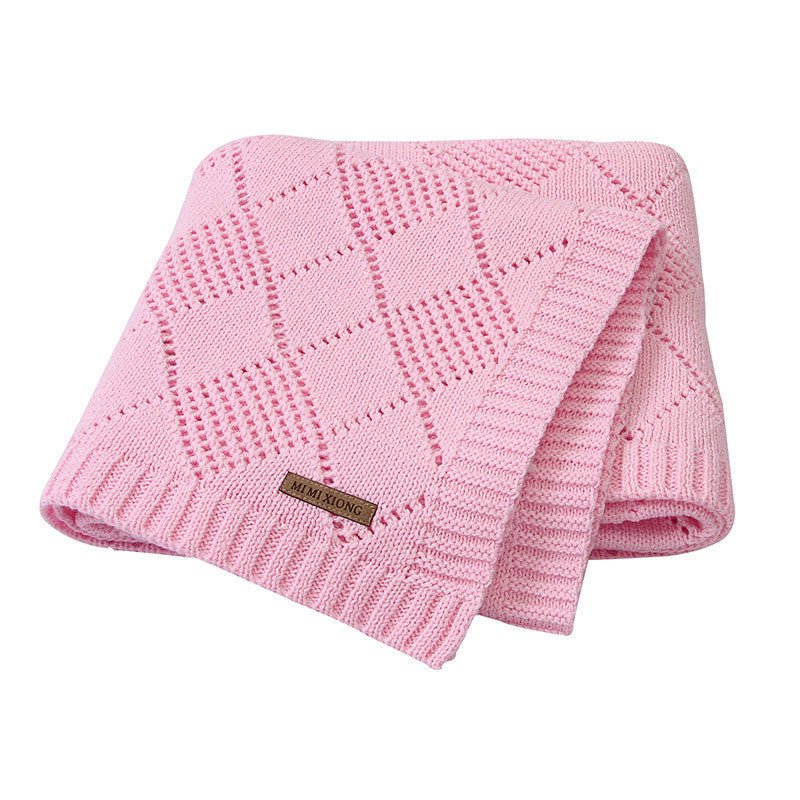 Baby Solid Color Knitted Blanket - Bright Cubb