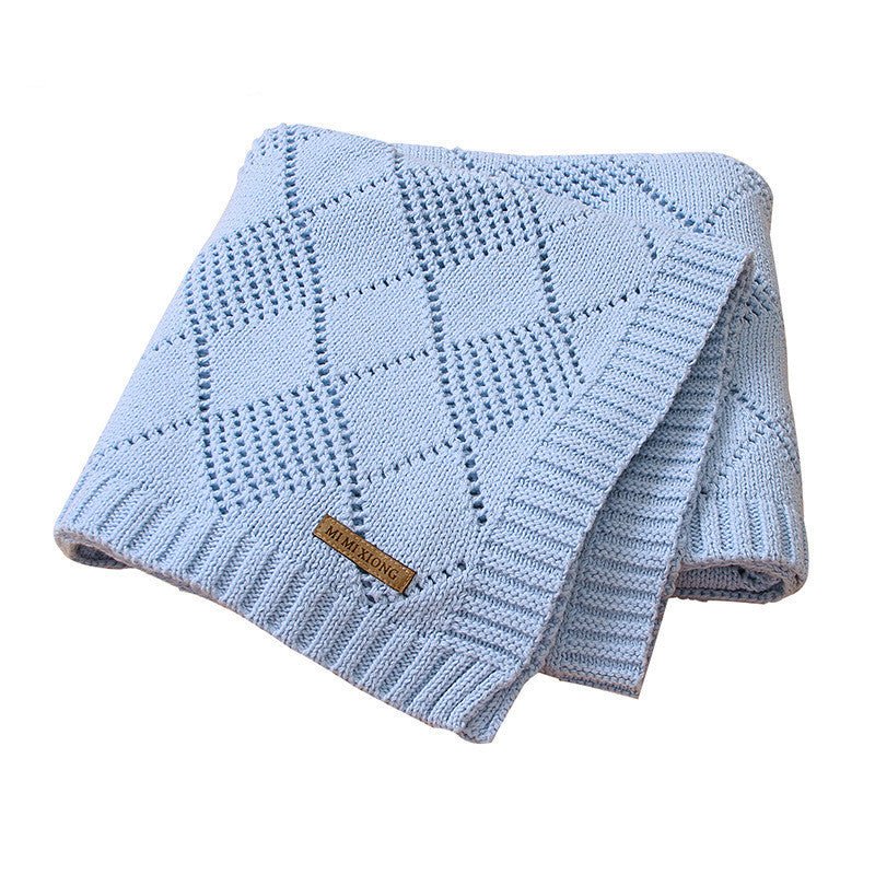 Baby Solid Color Knitted Blanket - Bright Cubb