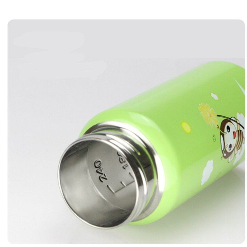 Baby stainless steel insulated feeding bottle - Bright Cubb