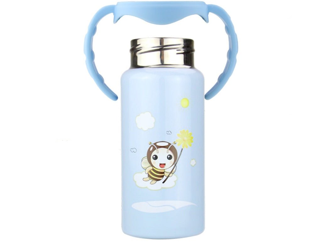 Baby stainless steel insulated feeding bottle - Bright Cubb