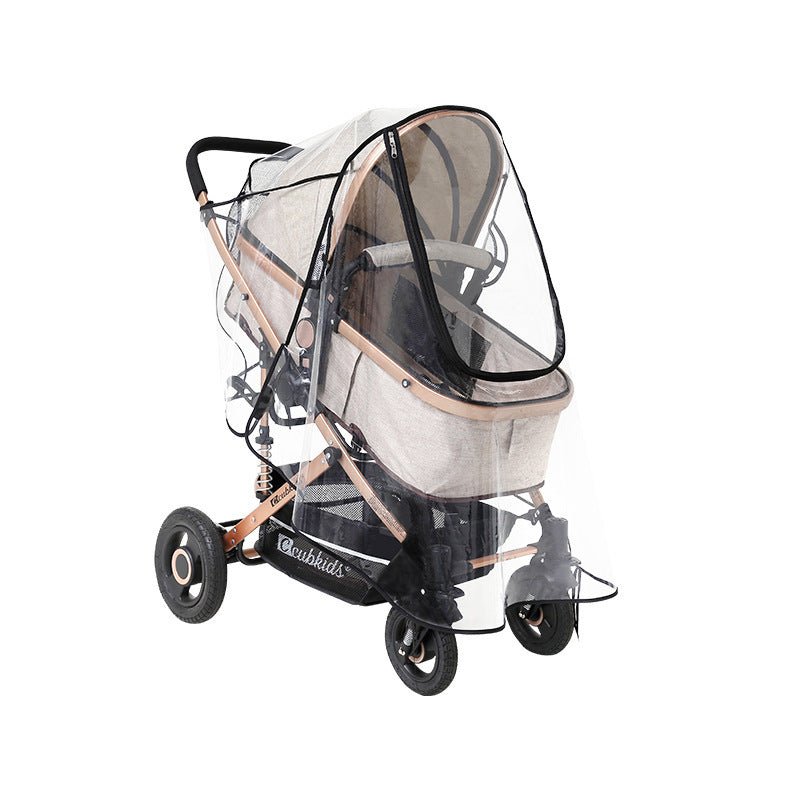 Baby Stroller Transparent Raincoat Windshield - Bright Cubb