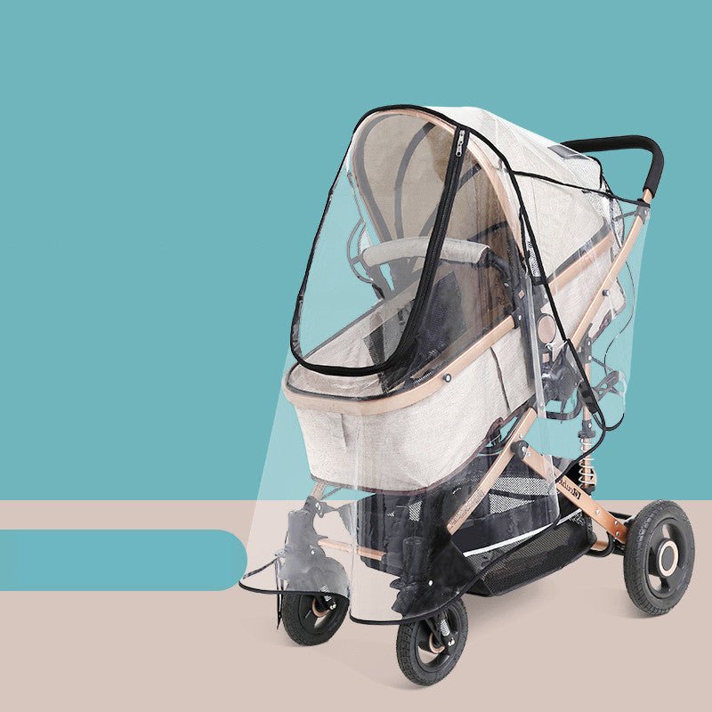 Baby Stroller Transparent Raincoat Windshield - Bright Cubb