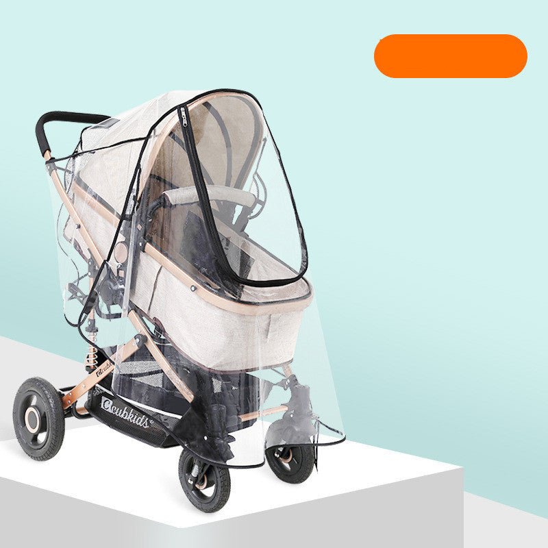Baby Stroller Transparent Raincoat Windshield - Bright Cubb