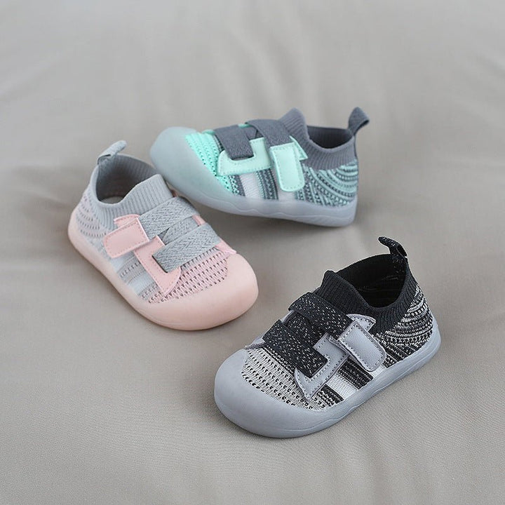 Baby Toddler Shoes Jelly Bottom Velcro Baby Shoes - Bright Cubb