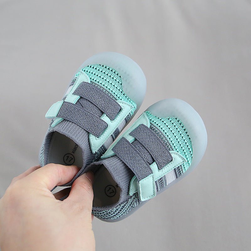 Baby Toddler Shoes Jelly Bottom Velcro Baby Shoes - Bright Cubb