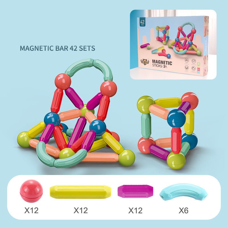 Baby Toys Magnetic Stick Building Blocks Game Magnets - Bright Cubb