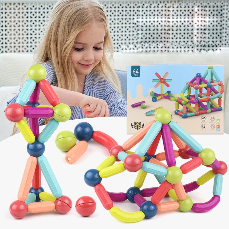 Baby Toys Magnetic Stick Building Blocks Game Magnets - Bright Cubb