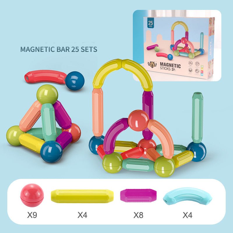 Baby Toys Magnetic Stick Building Blocks Game Magnets - Bright Cubb