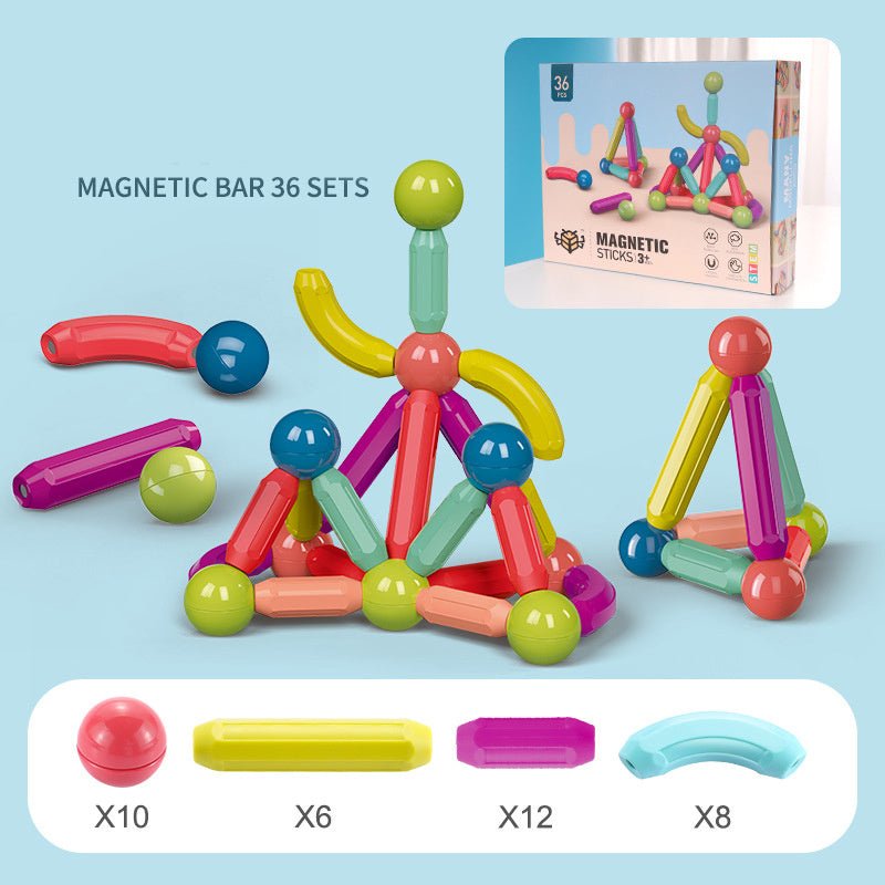 Baby Toys Magnetic Stick Building Blocks Game Magnets - Bright Cubb