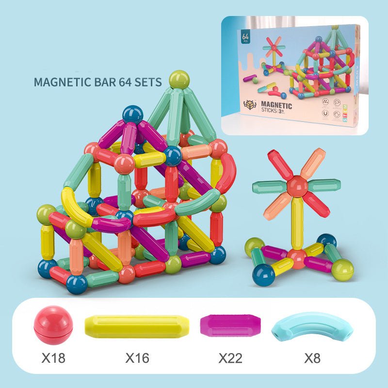 Baby Toys Magnetic Stick Building Blocks Game Magnets - Bright Cubb