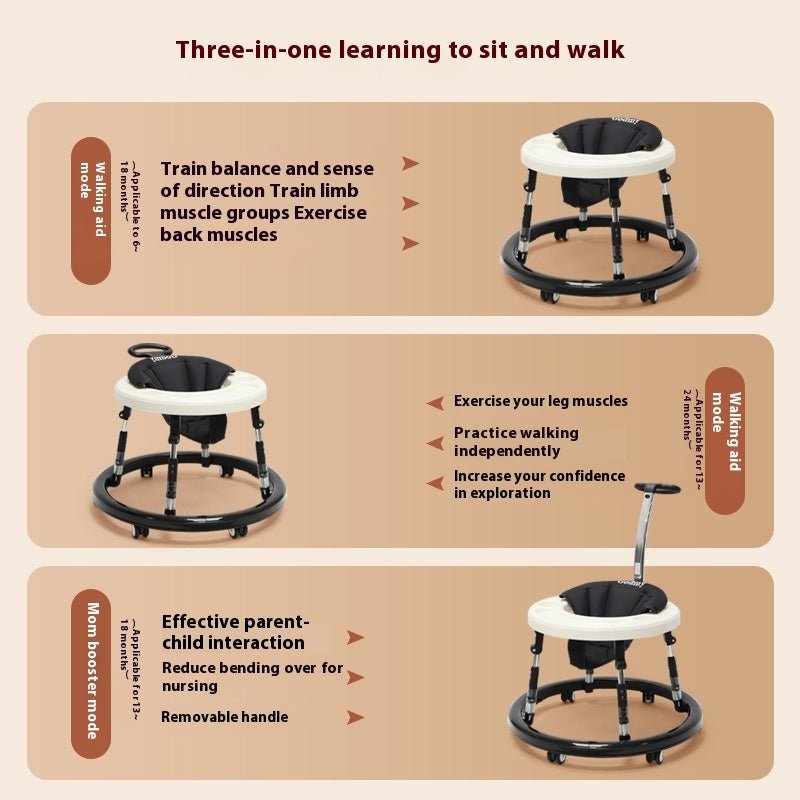 Baby Walker Anti - o - leg Baby Stroller - Bright Cubb