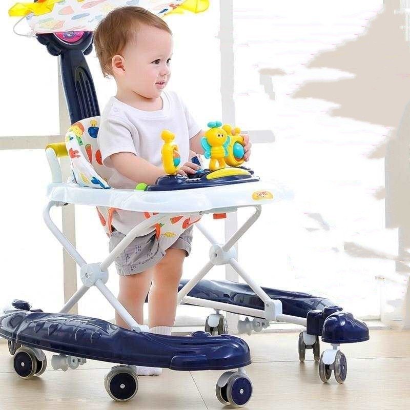 Baby Walker Multi - function Anti Rollover - Bright Cubb
